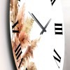 Designart 'Exotic Dry Pampas Grass' Traditional wall clock - 23