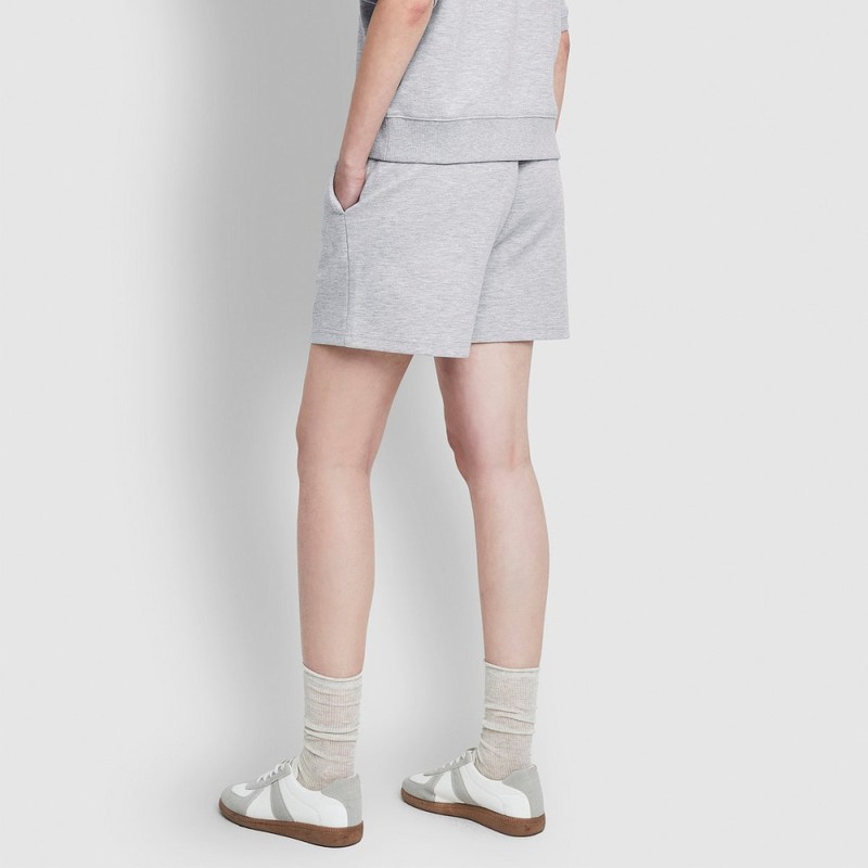 JAJU [JAJU] Women's Sweat Half Pants_Melange Grey