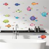 SMAOSTORE Wall Stickers Cartoon Cute Fish Sea Fish Sea Foam