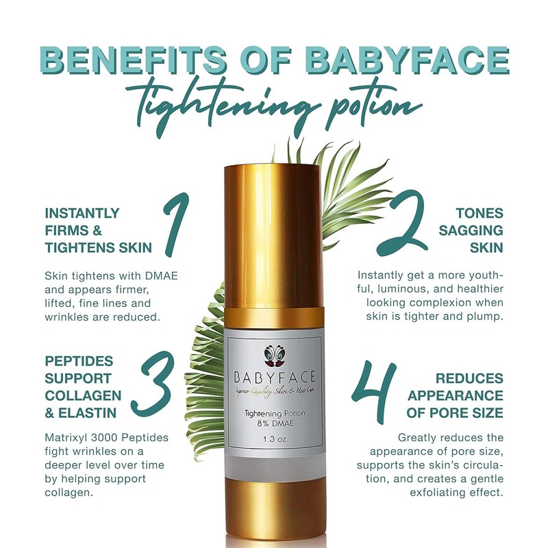 Babyface Instant Tightening Serum - Extra Strength 8% DMAE for