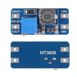 AITRIP 10pcs MT3608 DC-DC Boost Converter 2A Adjustable Step Up Module Voltage Regulator Board Input Voltage 2V-24V to 5V-28V Output Voltage for Arduino