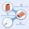 sourcing map Copper Duplex Oval Crimping Sleeve 1/8"(3mm) Cable Ferrule