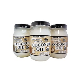 Trader Joe's 3 Jars Trader Joe's Organic Virgin Coconut Oil 16 FL OZ Each Jar