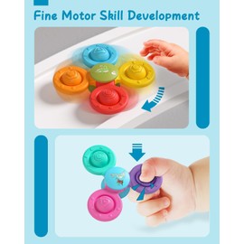 Lehoo Castle Juguetes para Bebe, Juguetes para Niños -3PCS Fidget Spinner, Juguetes Sensoriales Dinosaurio Juguetes Sensoriales Fidget Spinner, Regalos para Bebe 1 2 Niños