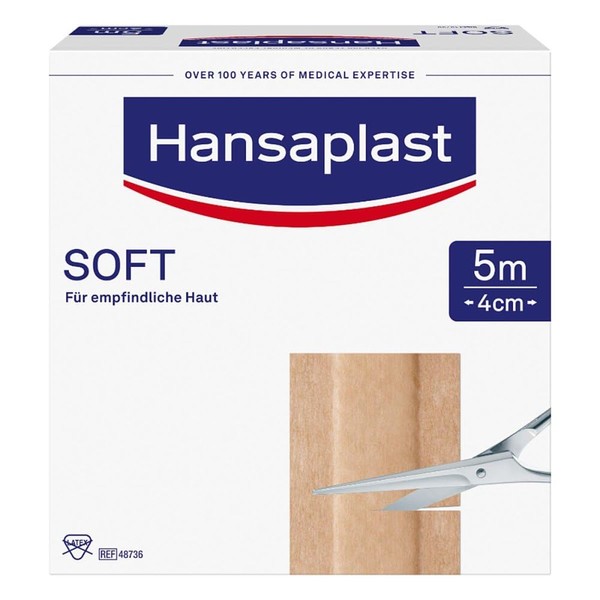 Hansaplast Soft Plaster 4 cm x 5 m Roll Pack