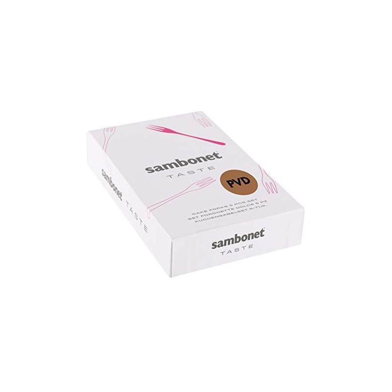 Sambonet - Taste Set di 6 Forchette Dolce in Acciaio