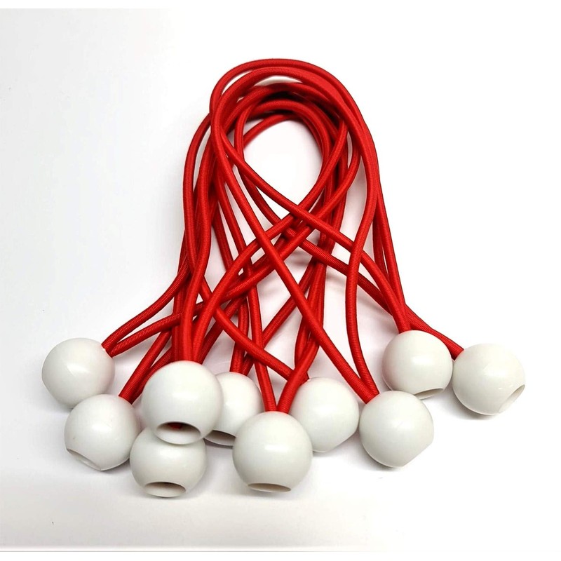 ROTA MARINE 10PCS Ball Bungee Elastic Bungee Straps Tent Tie