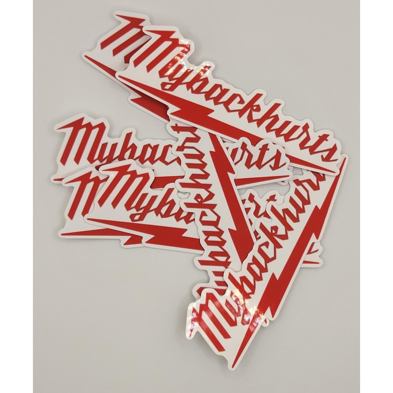 My Back Hurts Sticker