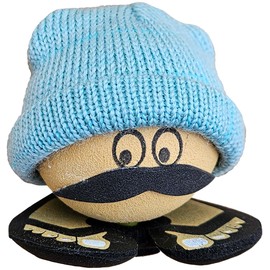 Coolballs Cool Dude Green Beanie Hat w/Steps Car Antenna Ball/Mirror Hanger/Cool Dashboard Buddy (Collector Edition)