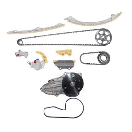 DNJ TK242WP Timing Chain Kit with Water Pump for 2008-2014 Acura Honda Accord CR-V TSX 2.4L L4 16V DOHC 2354cc