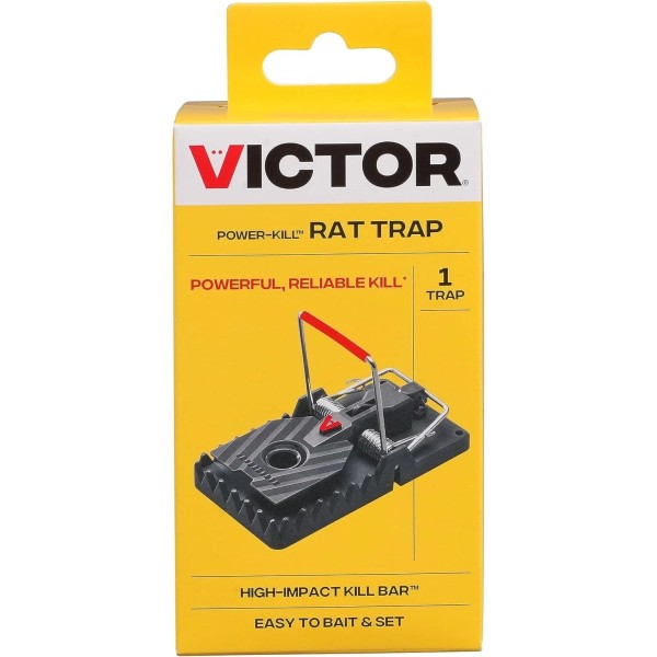 Victor M144B Instant Power-Kill Easy Set Reusable Rat Trap 1