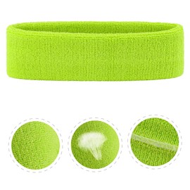 ONUPGO Headband Sports Sweatbands Wristbands Terry Cloth Striped Head Band/Wrist Band Set Athletic Exercise Basketball Headbands Moisture Wicking Sweat Absorbing Sweat Band