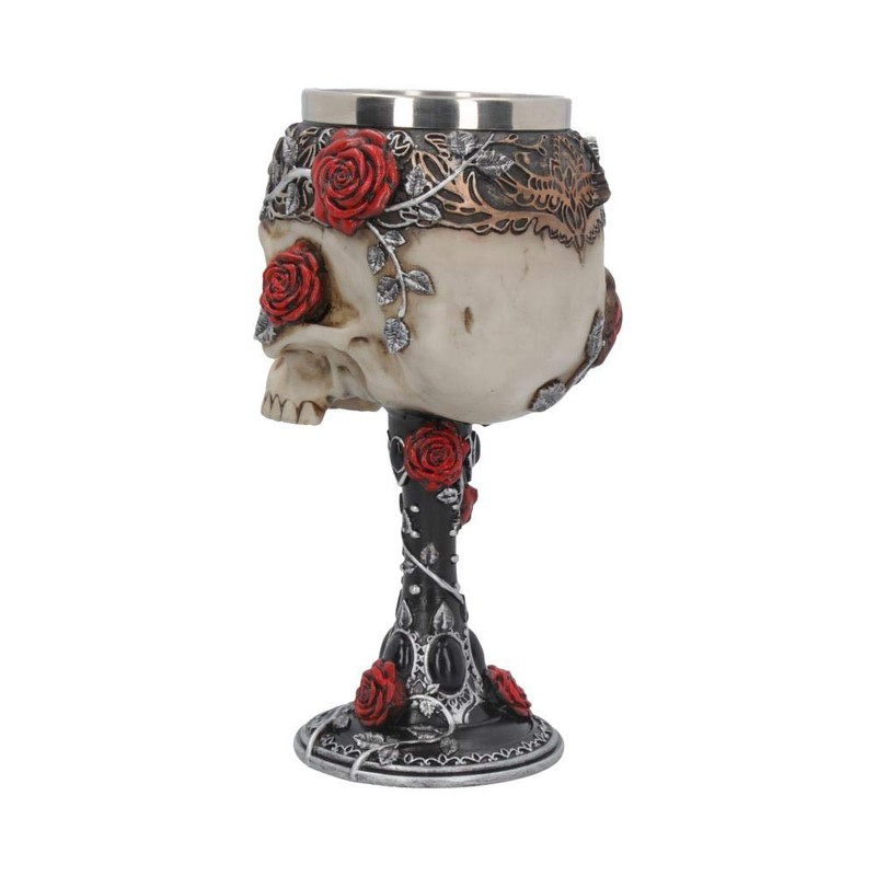 Nemesis Now Black Gothic Roses Goblet 18cm, us:one Size