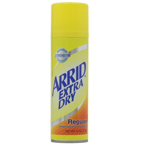 Arrid Deodorant 6oz Aerosol Extra Dry Regular (3 Pack)