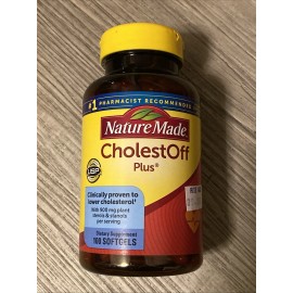 Nature Made Cholestoff Plus Dietary Supplement 100 Softgels Exp 8/2025+