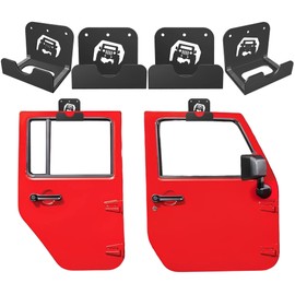 WIPHANY Tunnel Car Pattern Detachable Door Hanger with Rubber Wall Mount Door Hanger Storage Holder Bracket Rack On Garage 4 PCS | WIPHANY