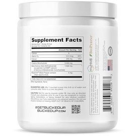 Bucked Up Creatine HMB 40 Servings Unflavored | 5g Creatine Monohydrate with 1.5g myHMB and 5mg BioPerine | Dietary Supplement Powder for Men and Wome