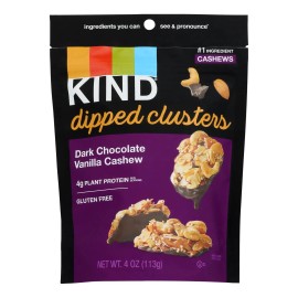 UD_Kind Clstr Dip Dkchoc Vanilla Cshw Case of 8-4 Oz Nut & Kernel Snacks
