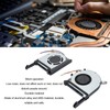 2pcs Laptop CPU GPU Cooling Fan 4 Pin Silent Efficient
