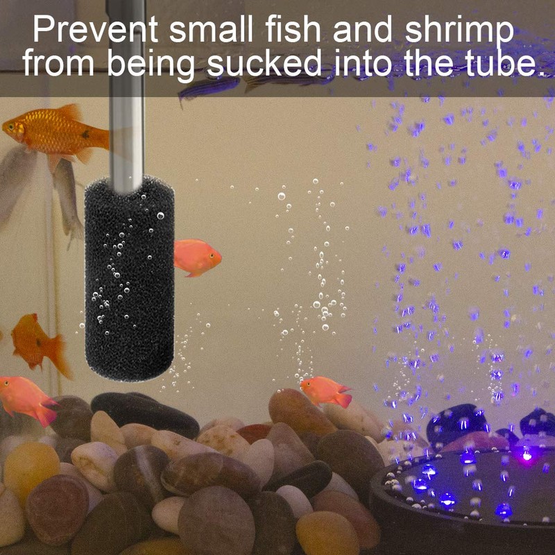 IAFVKAI 6 PCS Pre-Filter Sponge Aquarium Foam Sponge Roll Intake