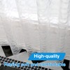zokyer Clawfoot Tub Shower Curtain Wrap Around Round 180x70 Inch