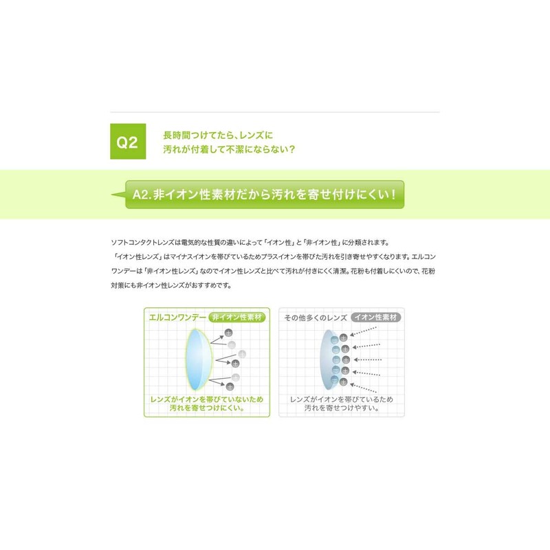 [30枚入り] クリアコンタクトレンズ エルコンワンデー [ワンデー 1日 / 含水率38.5% / 度あり/DIA 14.0