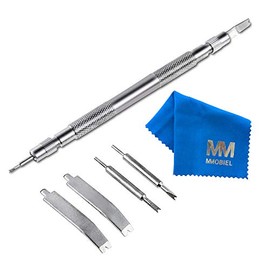 MMOBIEL Spring Bar Tool Set Stainless Steel Handle for Adjusting Spring Bars, Single Pack