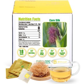 Soilmount - Corn Silk Tea - |Corn Stigma Tea|Yu mi xu|玉米须|옥수수 수염| - Pure Herbal Tea - Natural, Organic, Non-GMO, Clean Ingredients, Caffeine Free (18 Tea Bags, Box 1)