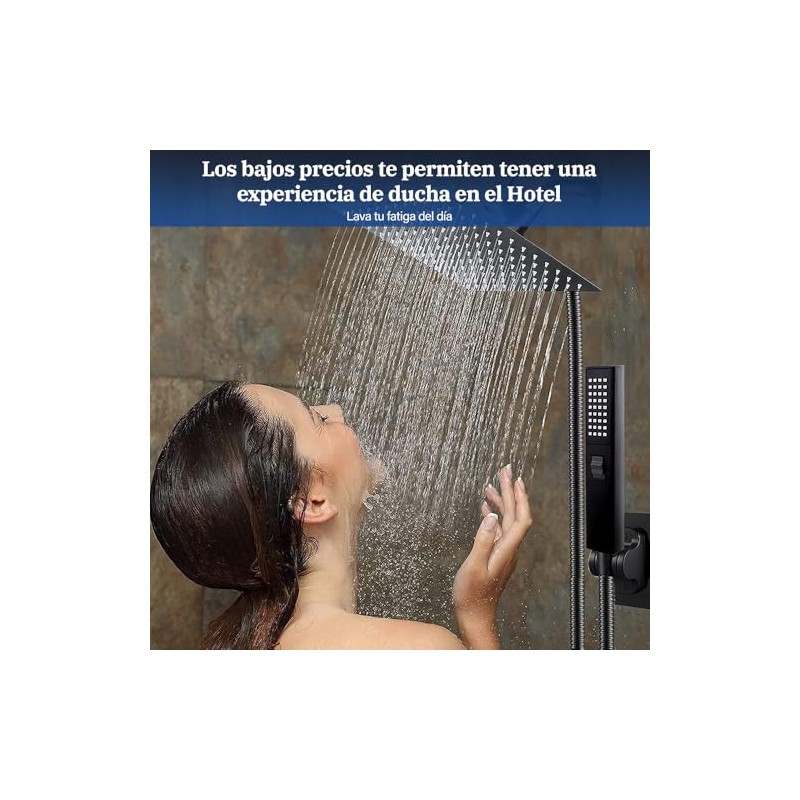 HAWOO Regaderas para Baño, 8" Cabeza de Ducha de Lluvia
