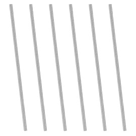 NLONLL Pack of 6 Threaded Rod M6 x 300 mm Threaded Rods 304 Stainless Steel Fully Threaded Rod 1 mm Pitch Threaded Rod M6 Threaded Bolts Metric Thread Rod Strength Class A2-70, DIN 975 (Silver)