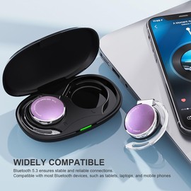 BEVCEFCC Earhook Bluetooth 5.3 Headphones Open Buds Wireless Earbuds Over Ear Hooks Bluetooth Headphones with Microphone Clip on Bluetooth Earphones On Ear Headphones with Earhooks