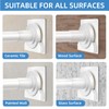 CorkLatta White Shower Curtain Rod,1 Inch Diameter Stainless Steel Adjustable