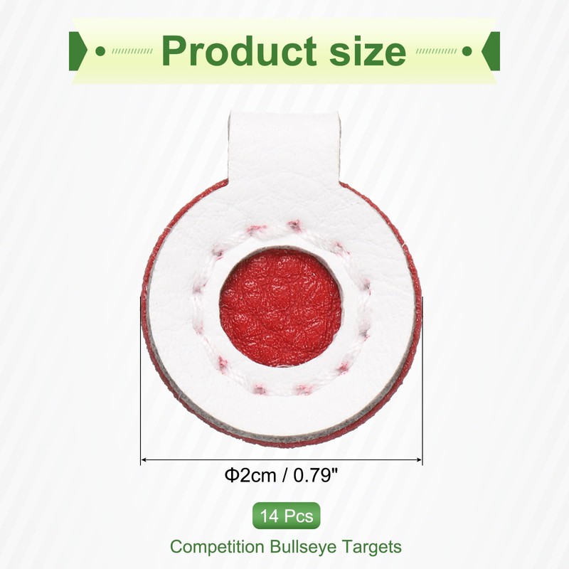 PATIKIL Microfiber Bullseye Targets 2cm, 14Pcs Competition Game Target Shooting