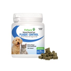 Vetnex Plaque Control Dental Chews (Vegetarian) for Dogs & Cats 100g/100 Chews