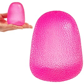 MUYMUT GummiFlex Mega Sensory Stress Toy – High-Density Gel-Filled, Slow-Rising, Textured Fidget Toy for Stress & Anxiety Relief, Hand Workout – ADHD, Autism, Office & Students – 3.5", 1Pc, Pink