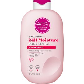Eos Loción Corporal Shea Better - Jasmine Peach | Hidratación 24H, Ligera y No Grasosa | Hecha con Karité Natural | Vegana | 16 Onzas Líquidas