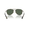 COACH Men's HC7164 Aviator Sunglasses, Antique Gold/Tokyo Tortoise/Green Solid, 59