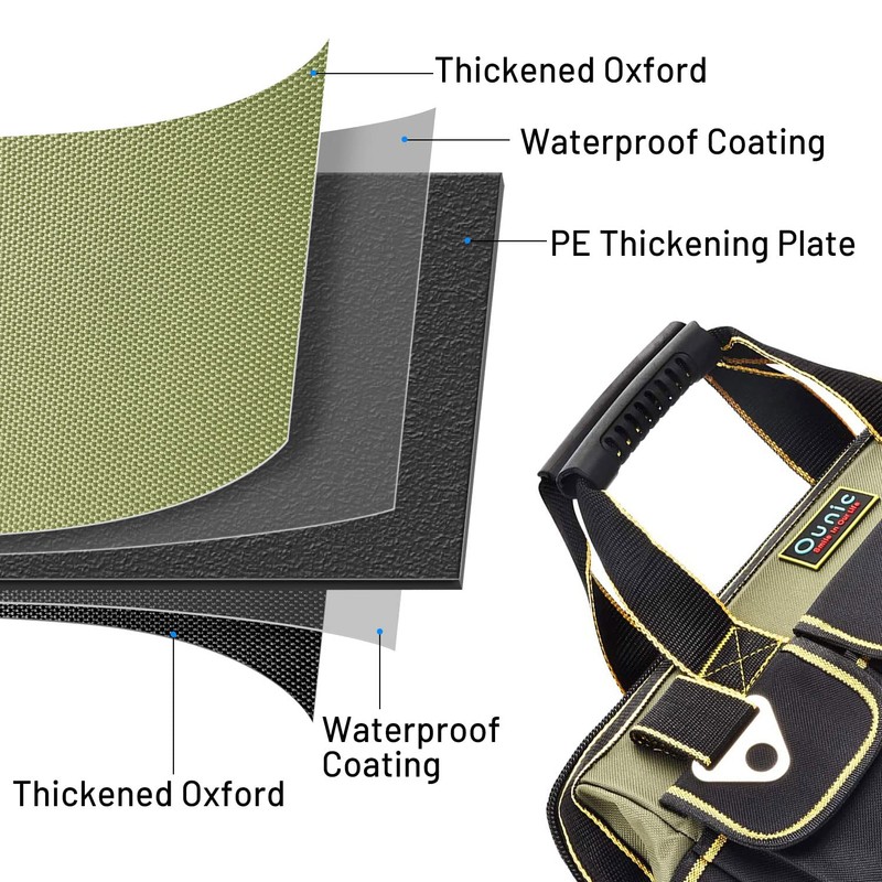 Tool Bag, Ounic 17 Inch Large Tool Bag Heavy Duty