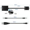 JAMEGA - VGA to HDMI Adapter with Audio Support 1080P