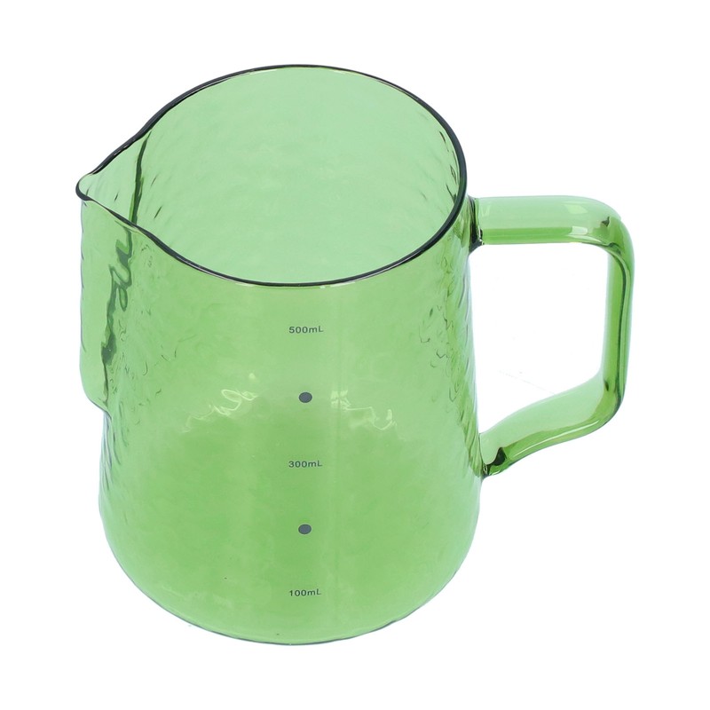 500ml Milk Frothing Pitcher Multipurpose Borosilicate Glass Milk Jug for