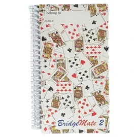 BridgeMate 2 Game Score Book with Card Cover - A Premium Logbook for Recording Duplicate Game Results- Includes 50 Double-Sided Sheets for Easy Tracking- The Ideal Duplicate Bridge Logbook for Players