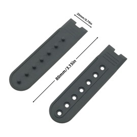 DGHAOP 12PCS 7 Hole Row Hat Buckle Plastic Adjustable Closure Replacement Repair Buckle 3.15x0.79 inch Hat Replacement Fastener Repair Snap Strap