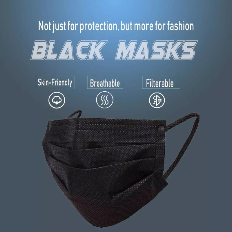 Wecolor Disposable 3 Ply Earloop Face Masks, Suitable For Ho