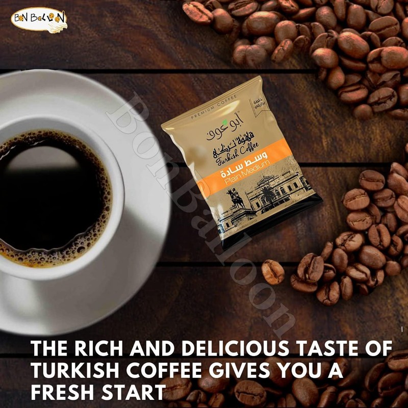 Abu Auf Coffee Plain Medium Roast Original Premium Turkish AbuAuf