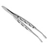 Baluue 3pcs Meibomian Gland Expressor Metal Eyelid Tweezers Angled Pointed