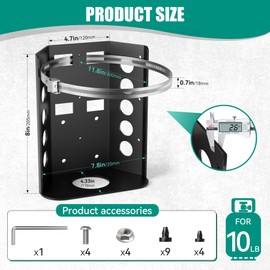 10lb Propane Tank Mounting Bracket,Heavy Duty Propane Tank Holder,Propane Tank Hold Down for Rv,Campervan,Travel Trailer,Jeep and Overland Vehicles
