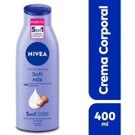 Crema corporal NIVEA Soft Milk piel seca 400ml
