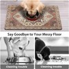 Dog Food Mat for Floors, Absorbent and Quick-Drying Pet Cat