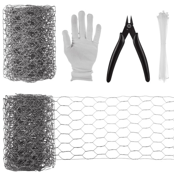 LDXDRU 2Pcs Chicken Wire Fencing Mesh 118" x 3.9" Chicken