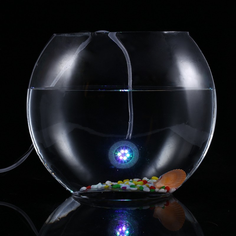 New LED Submersible Air Bubbles Aquarium Light Colorful Fish Tank